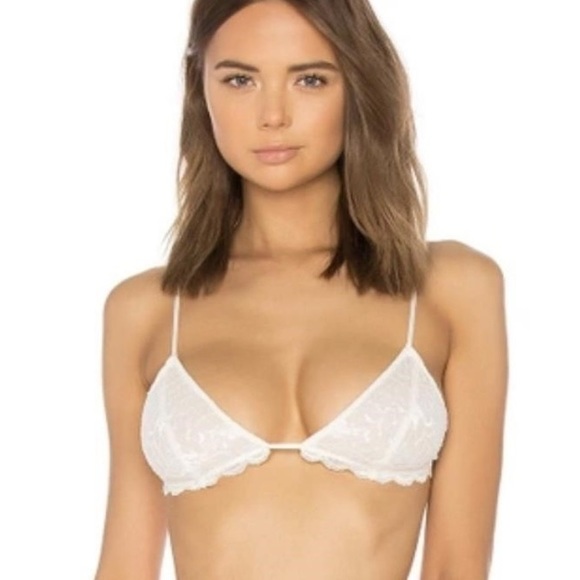 Free People Other - Free People Intimately bralette bra lace M L white